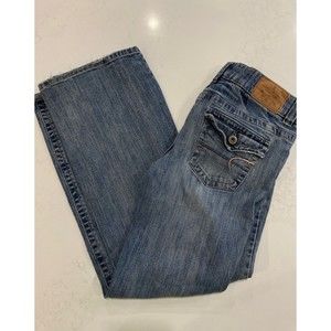 Vintage~AMERICAN EAGLE 12 Reg Boyfriend Jeans medium wash Y2K
